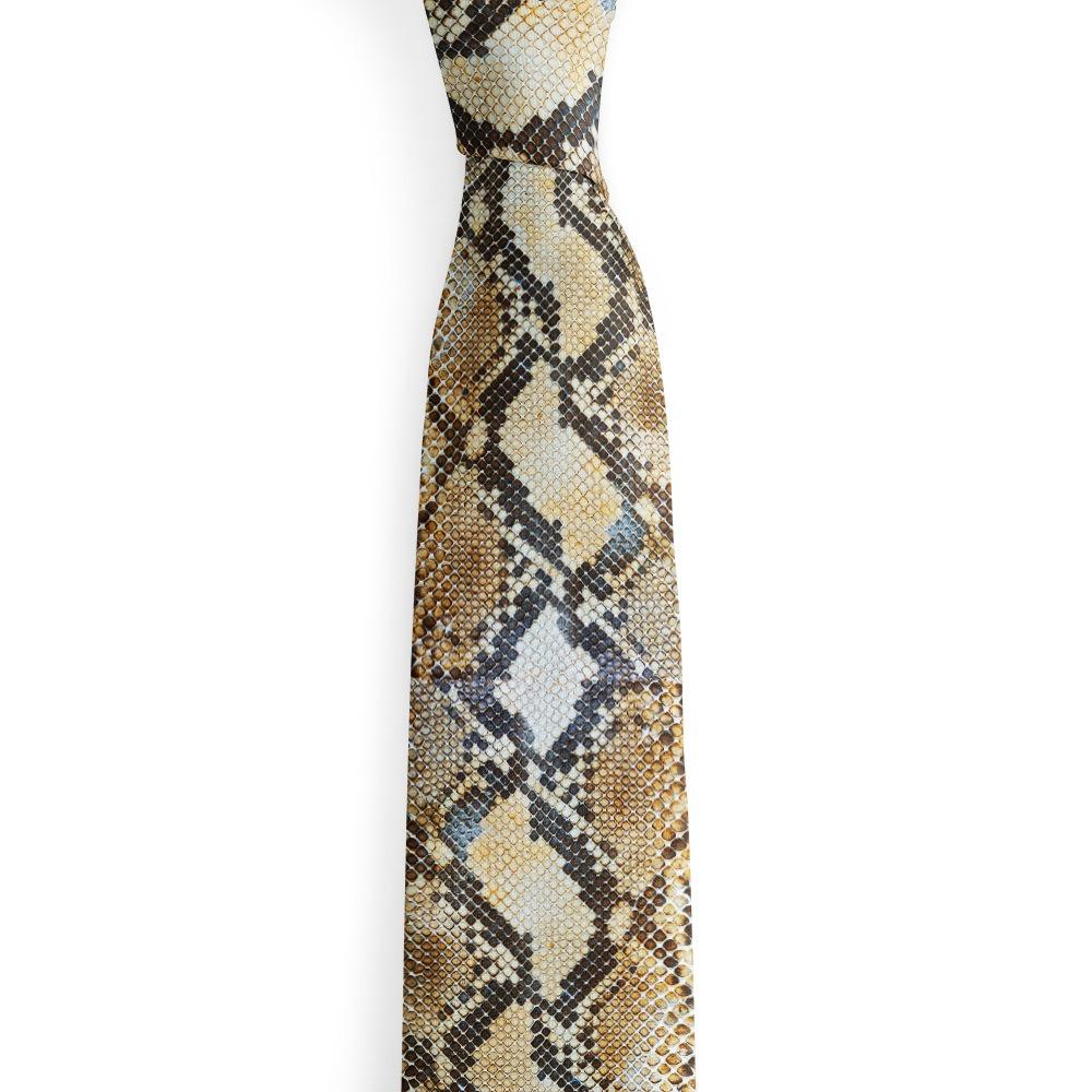 8cm Snakeskin Print Tie Narrow Men Necktie Fashion Leopard Print Tie  Unisex