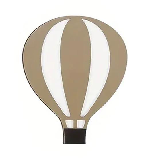 9Pcs/Set Hot Air Balloon Wall Decoration Farmhouse Rustic Wooden Balloon Star Wall Art Self-adhesive Home Office Living Room Wall Hanging Ornament