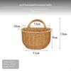 Woven Wall Hanging Basket, RattanLike Storage, Multifunctional Organizer for Kitchen & Home Décor,