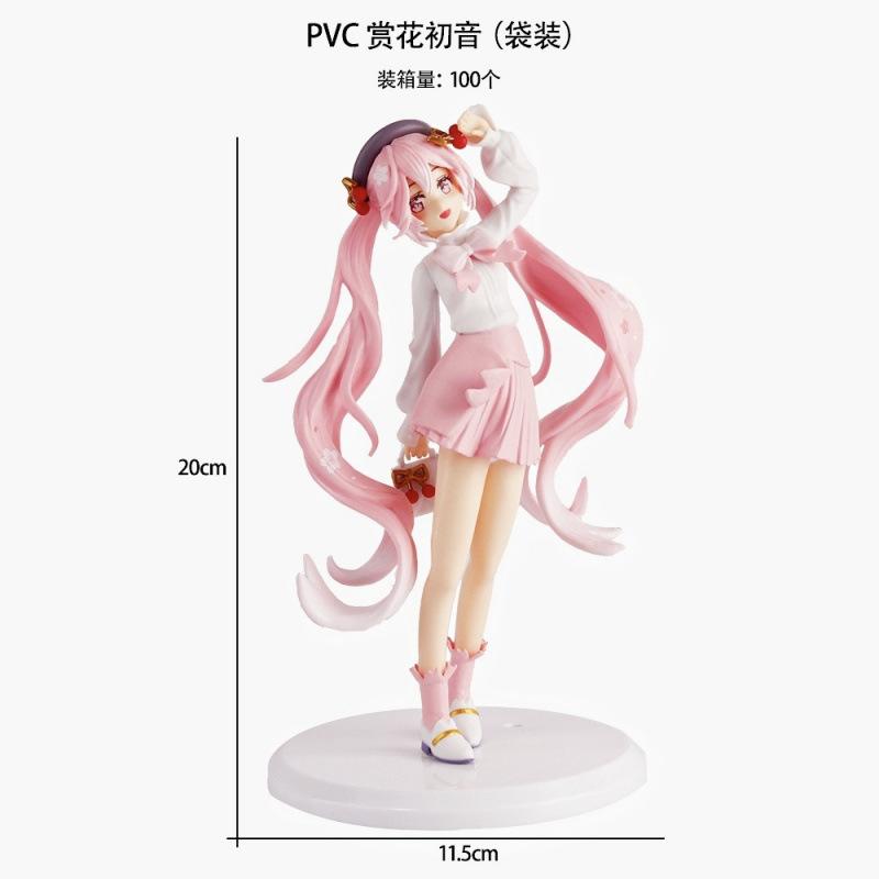 Miku Hatsune Figure Anime Girl Model Desktop Decor Collectible Doll Gift For Fans Future Vocaloid Statue Japanese Cute Kawaii Otaku