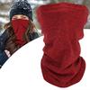 Multi Functional Breathable Face Scarf Elastic Soft Washable Headband Wristband Hairband(Red )
