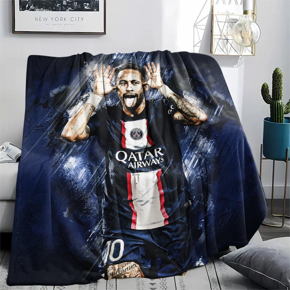 Neymar,pattern Flannel Blanket, High Quality Comfortable for All Seasons, Home Decor, Warmth and Comfort, Perfect for Gifts.