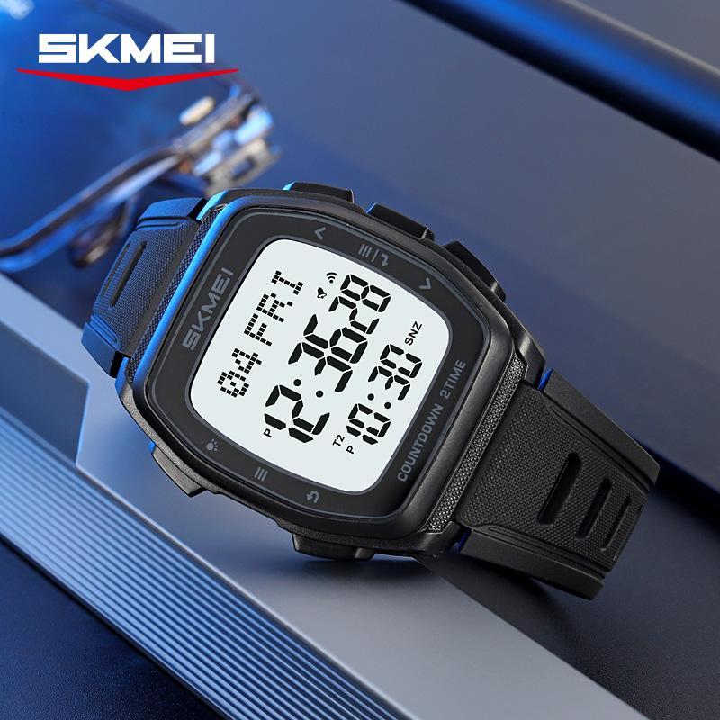 SKMEI 2441 Digital Sports Watches Countdown Watch for Men Waterproof Student Mens Wristwatches Stopwatch Clock Reloj Hombre