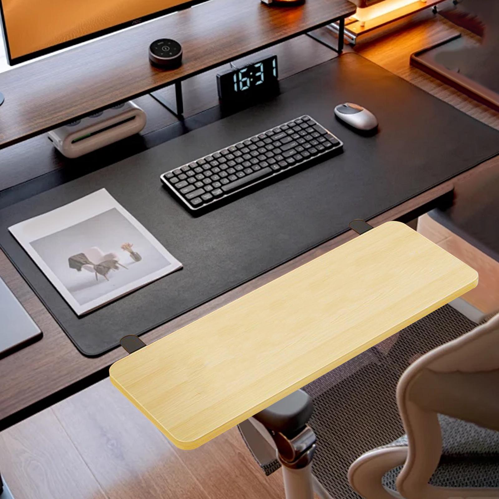 

Desk Extender Board Desktop Extension Board 50x20cm Table Mount Sturdy Support Home Office Wrist Support Arm Rest Expansion