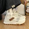 Mesh Platform Sneakers Women's 2025 Spring New Popular Muffin Sole Casual Shoes Small Height Increase Dad Shoes