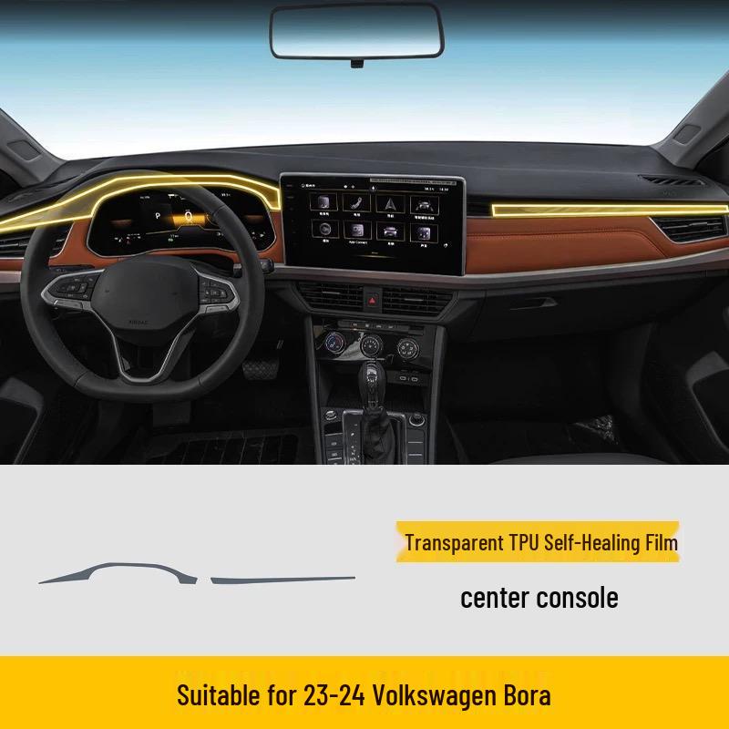 Volkswagen Bora Interior Protective Film: Console, Dashboard, Navigation & Gear Shift Screen Decor