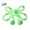 Plush Ball Teaser Toy Mesh Tube Cat Toy Butterfly Shape Interactive Chew with Bells Toys for Multi Households And Balls Flexible Indoor Cats Kittens