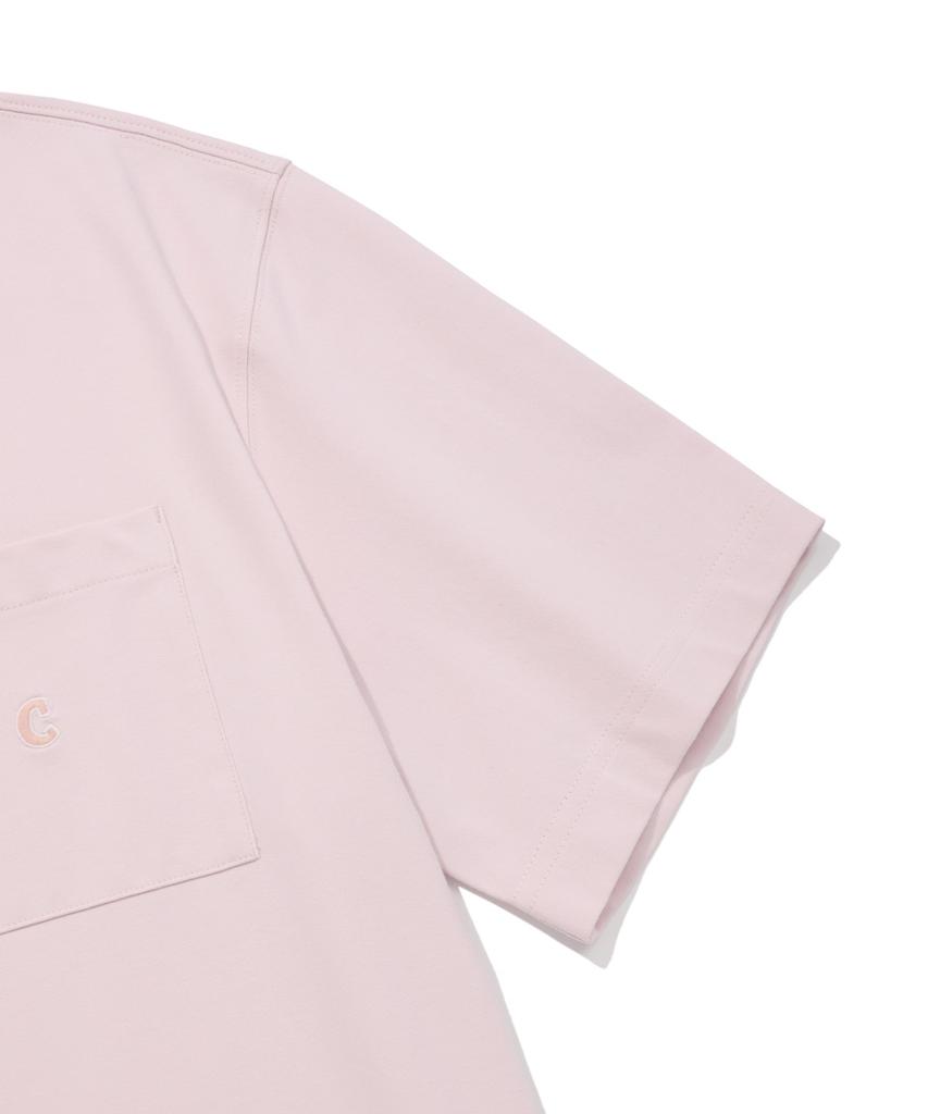 COVERNAT Authentic Pocket Collar T-Shirt Light Pink
