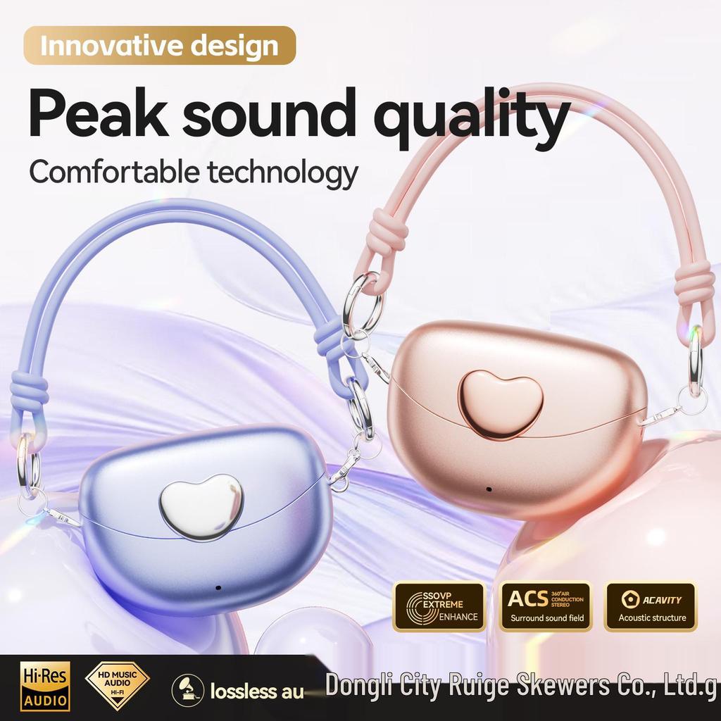 Smart M106 Heart-shaped Open Ear Clip Bluetooth Earphones