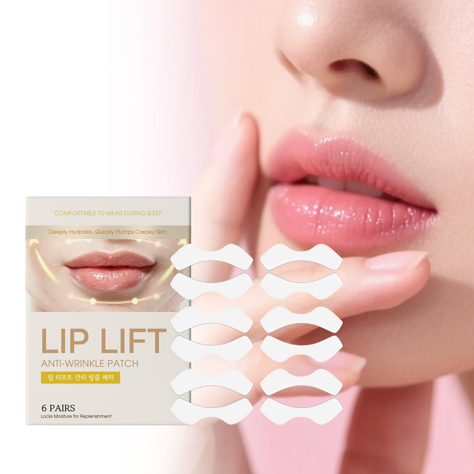 Smile Line Patches, 6 Wrinkle Lip Patches, Silicone Facial Wrinkle Patches Face Lift Patches,6pc, One Size жёлтый