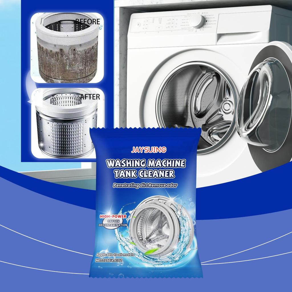 125g Jaysuing Washing Machine Tank Cleaner, Decontamination, Descaling, Fresh Fragrance, Drum, Wave Wheel, General Daily Maintenance