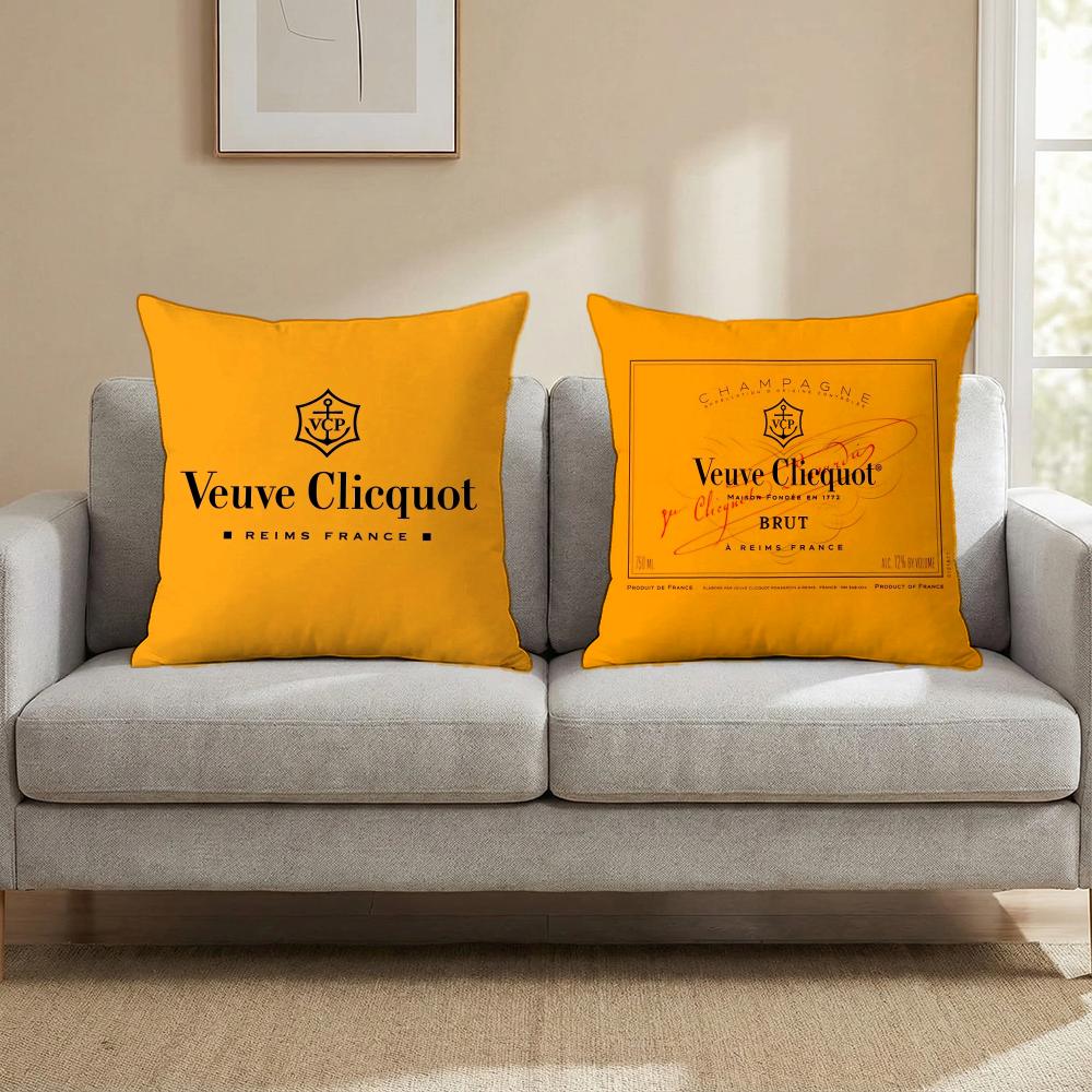 Luxus V-Veuve C-clicquot Kissenbezug Mehrzweck-Kissenbezug für Zuhause & Auto - Wendebezug, Weich & Langlebig für den täglichen Gebrauch