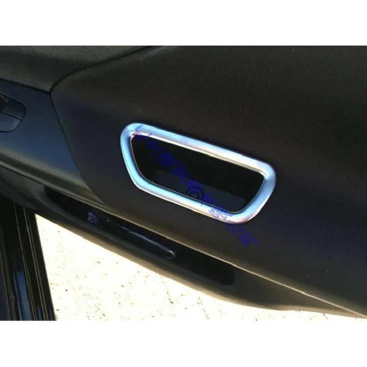 For NISSAN SERENA C27 2017 2018  Car Decoration ABS chrome Matte front door interior armrest storage box