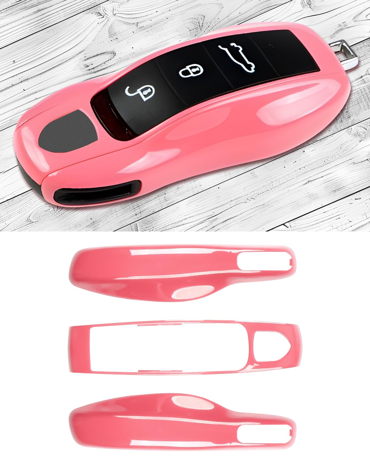 

Чехол для ключа-брелока для Porsche Cayenne Porsche и другие аксессуары Паста Macan, 718, Cayman, Panamera, 911, Boxster, (Фасоль красная)