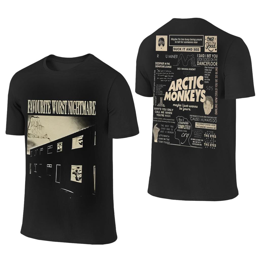 Arctic Monkeys T-Shirt Erwachsene Hip Hop Awesome 100 Baumwolle T-Shirts Sommer Rundhals Beliebtes T-Shirt Bedruckte Übergroße Kleidung