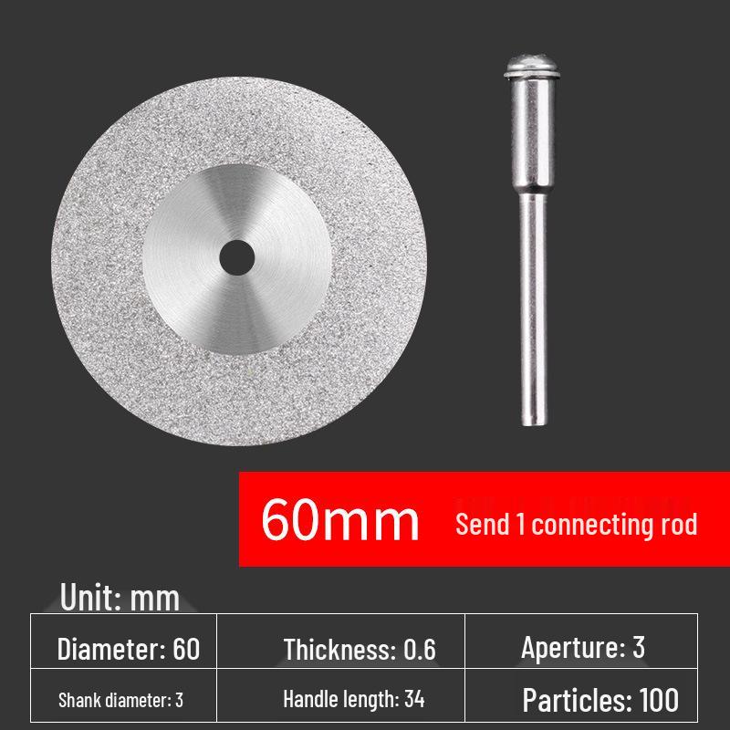 Diamond Blade for Jade, Ceramic, and Glass Cutting - Toothless Saw for Grout Cleaning and Gap Filling with Electric Grinder