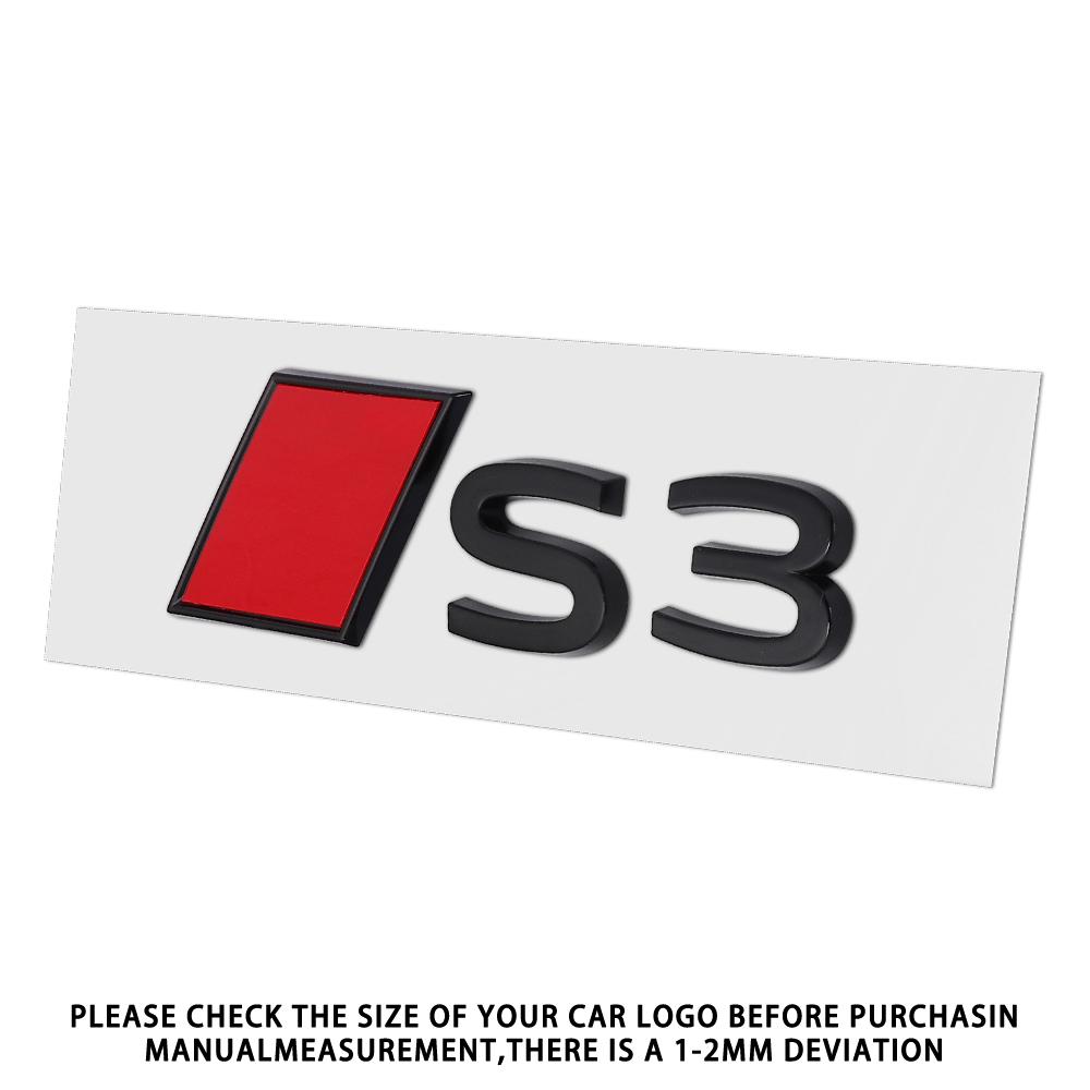 New For T Sline S3 S4 S5 S6 S7 S8 Aalloy Car Rear Trunk Badge Stickers Auto Tail Logo Modification Accessories Emblem Decor Decal