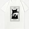 Tarot Death Cat T-Shirt | XIII Mystical Graphic Tee | Unisex Casual Wear