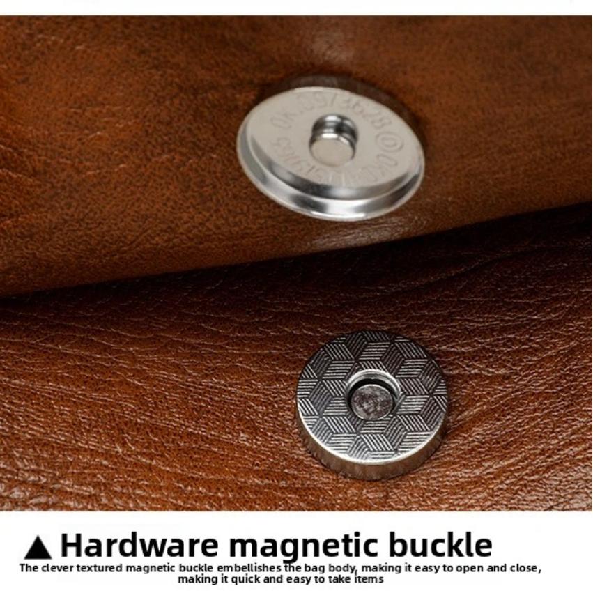 Retro Oil Wax Leather Crossbody Bag,with Textured and Vintage Feel,Simple and Elegant Flap Design,and Adjustable Shoulder Strap