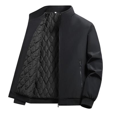 Große Baumwolljacke mit dickem, warmem Stehkragenoberteil, verdickte Baumwolljacke für den Winter für Herren