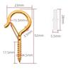 Q-Type Snap Hook with Safety Buckle for Wall/Ceiling Hanging of Flower Pots, Anti-Drop Design