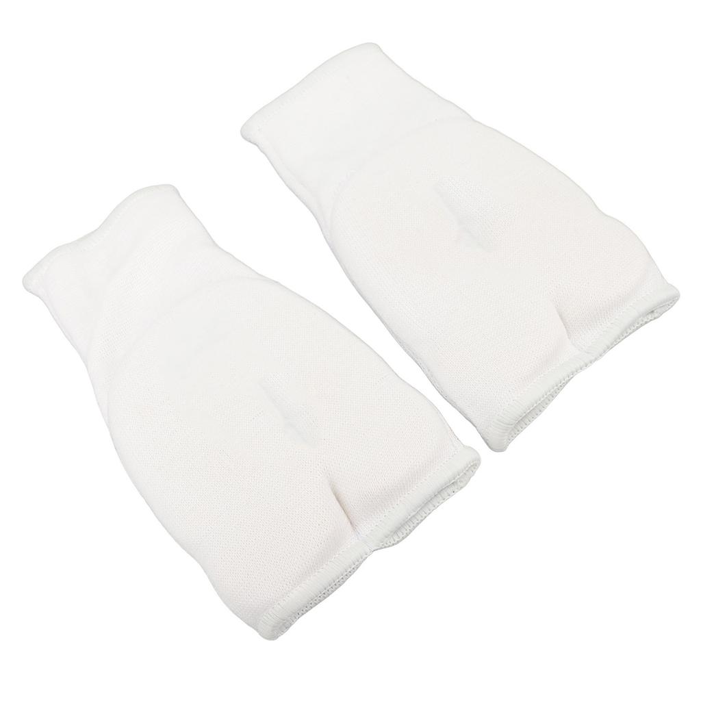 Boxing Hand Wraps Breathable Elastic Wearable Padded Kickboxing Inner Gloves for Karate Martial Arts White