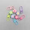 Korean Colorful Resin Flower Keychain - Versatile Girly DIY Bag Ornament