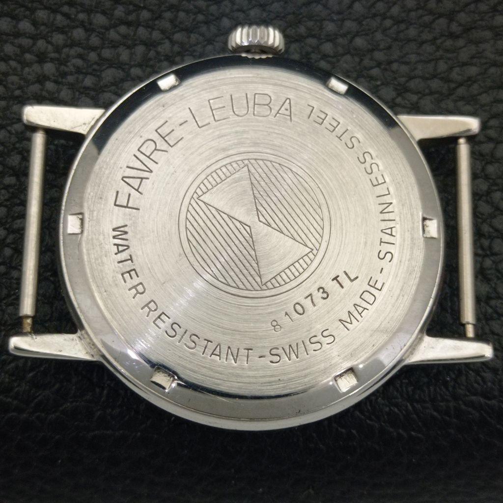 SWISS VINTAGE FAVRE LEUBA SEA CHIEF 253 HAND-WINDING MENS YELLOW WATCH a703760-1