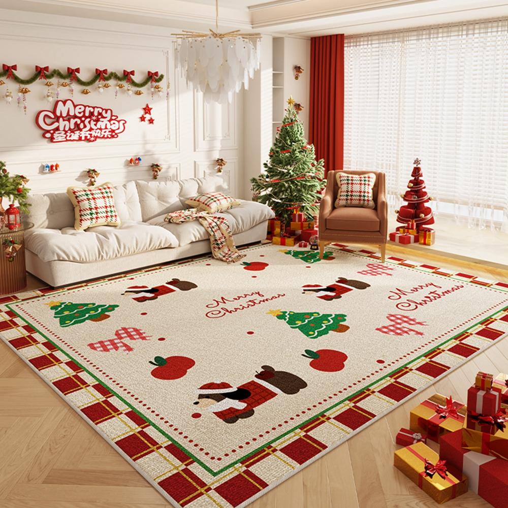 Rug Christmas Winter Seasonal Warmth Floor Mat For Living Room And Bedroom Cold Weather Home Decoration