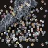 10pcs Pink Many Square 5mm Austria Crystal Beads charm Glass Crystal Beads Loose Spacer Bead for DIY Jewelry Making