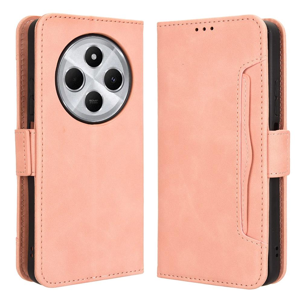 For Xiaomi Poco C75 4G/Redmi 14R 5G/14C 4G/A4 5G Leather Case Phone Wallet Cover with Multiple Card Slots