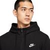 Nike Club French Terry Full-Zip Hoodie BV2649-010 Black/White (Size S)