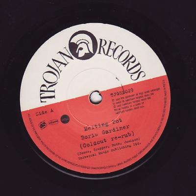 7inch Record BORIS GARDINER Melting Pot Coldcut Rerub Melt TJGSE029 TROJAN RECORDS 2007 UK Reggae Ska Dub Used