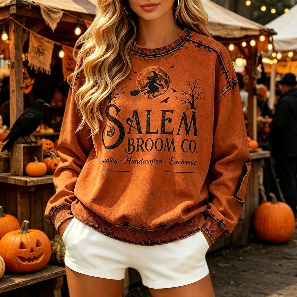 Women's Fashion Casual Long Sleeve Color Sweatshirt