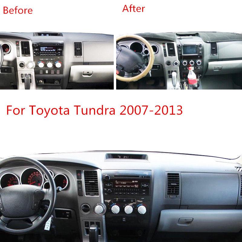 For Toyota Tundra Sequoia 2007 2008 2009 2010 2011 2012 2013 Car Dashboard Cover Mat Pad Sun Shade Trument Carpet Accessories