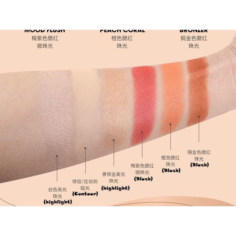 IMAGIC - 6 Colours Highlight / Blush / Contour Palette