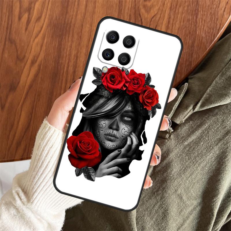 

Mexican Skull Girl Tattooed Art Case For Samsung Galaxy M06 M16 M36 M56 M33 M15 M55 M31 M13 M12 M14 M53 M32 M52 M35 M34 M54 Samsung M34 5G