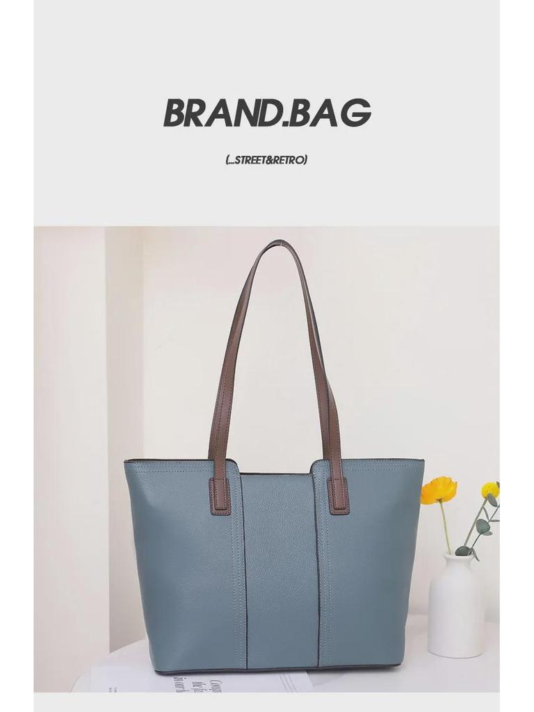 Genuine Leather Women's Large Tote Bag 2025 - New Commuter and Shoulder Bag with Large Capacity for Moms