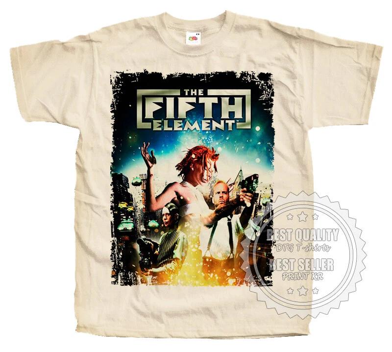 

The Fifth Element T SHIRT Tee V3 Movie Poster Natural Vintage Shirt sizes S-5XL XL
