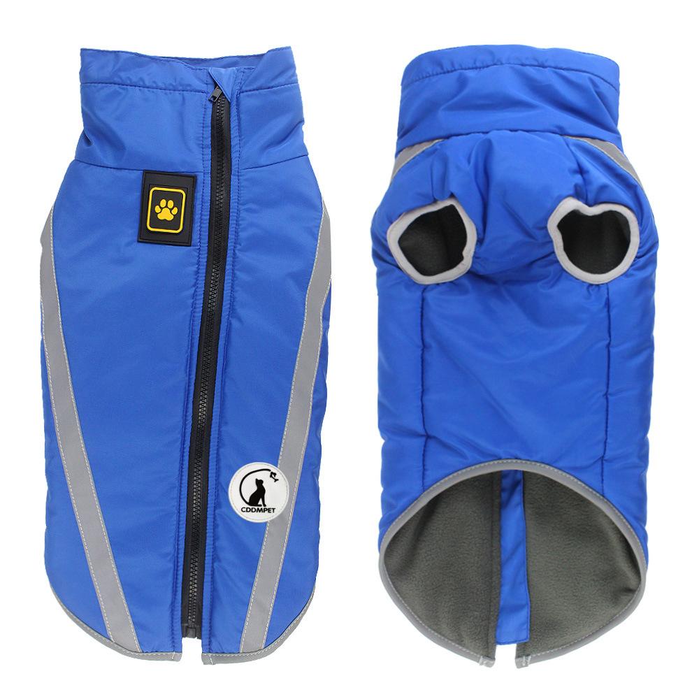 

Профессиональная зимняя куртка CDDMPET для домашних животных, теплая флисовая подкладка, одежда для больших собак, водонепроницаемое пальто для больших собак, костюм для французского бульдога и мопса, лабрадора XL