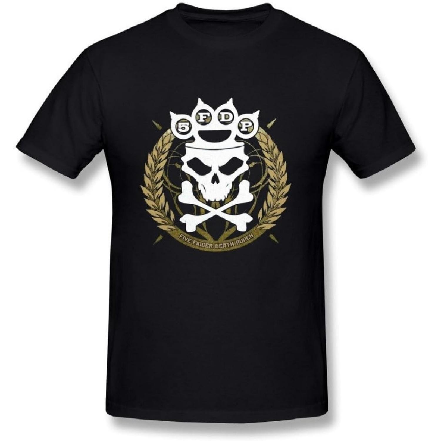 Five Finger Death Punch-Ninja All Over Mens T-Shirt In Black S