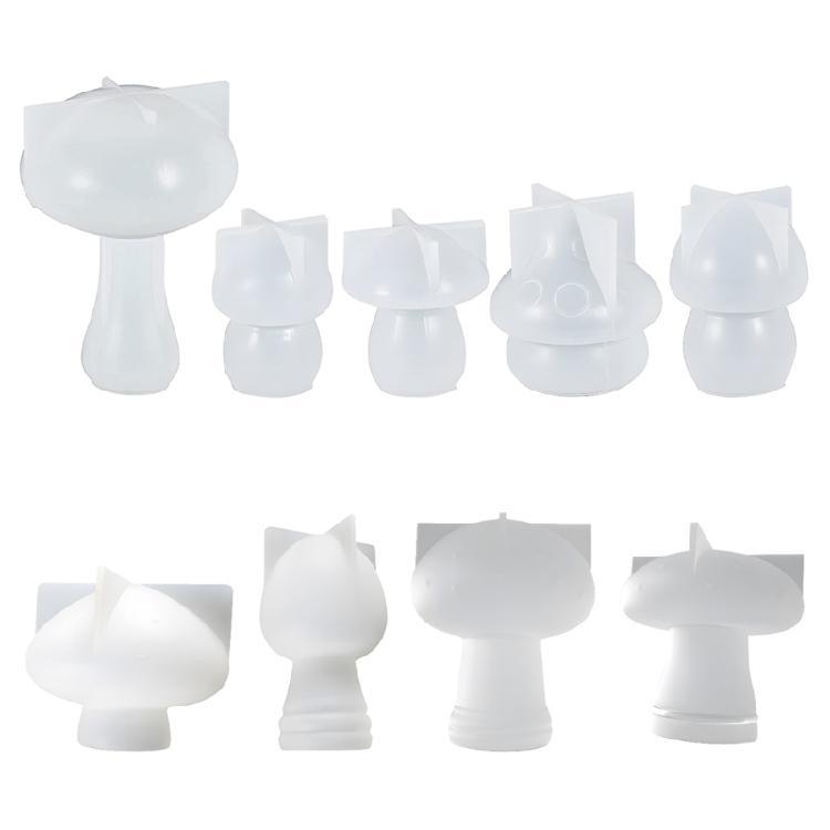 Mushroom Silicone Mold for Epoxy Resin Casting Home Decors Scented Candle DIY Soap Making Mould 3D Mushroom Resin Molds