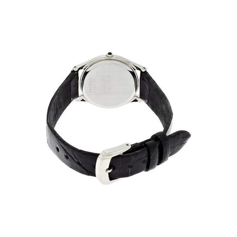 Seiko Life Waterproof Antimagnetic Quartz Genuine Leather Strap Women's Watch White Dial SWDL209