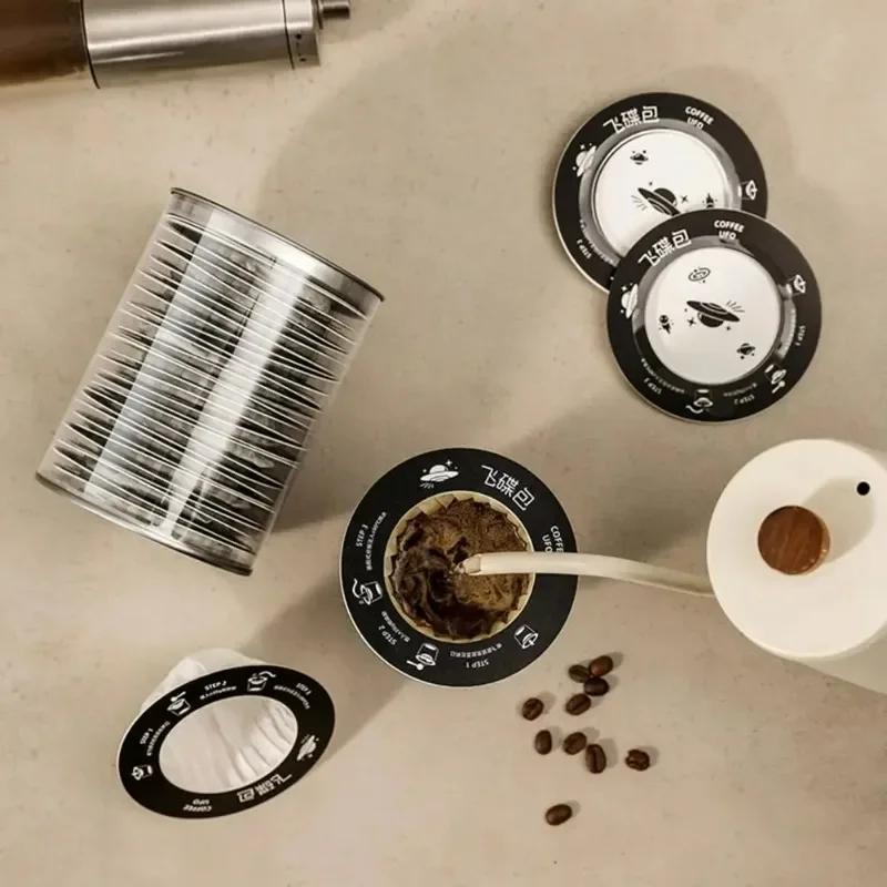 UFO Disposable Coffee Filters,for Drip Coffee,Portable Pour Over Coffee Filter,Perfect for Camping,Home,Office,Travel (canned)