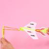 Large Size Luminous Catapult Airplane Slings Toy Sparkling Elastic Airplane Children'S Outdoor Activity Flying Toy Gift