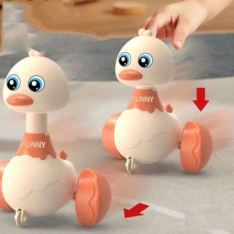 Toddler Learning To Climb Toys 1PCS Press Duckling Toys Pull Back Car Inertial Gliding Baby Learning To Crawl Baby Cute Toys