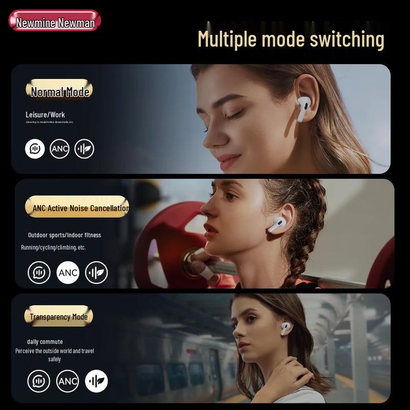 Newman T9 Active Noise Cancelling TWS Bluetooth Earbuds