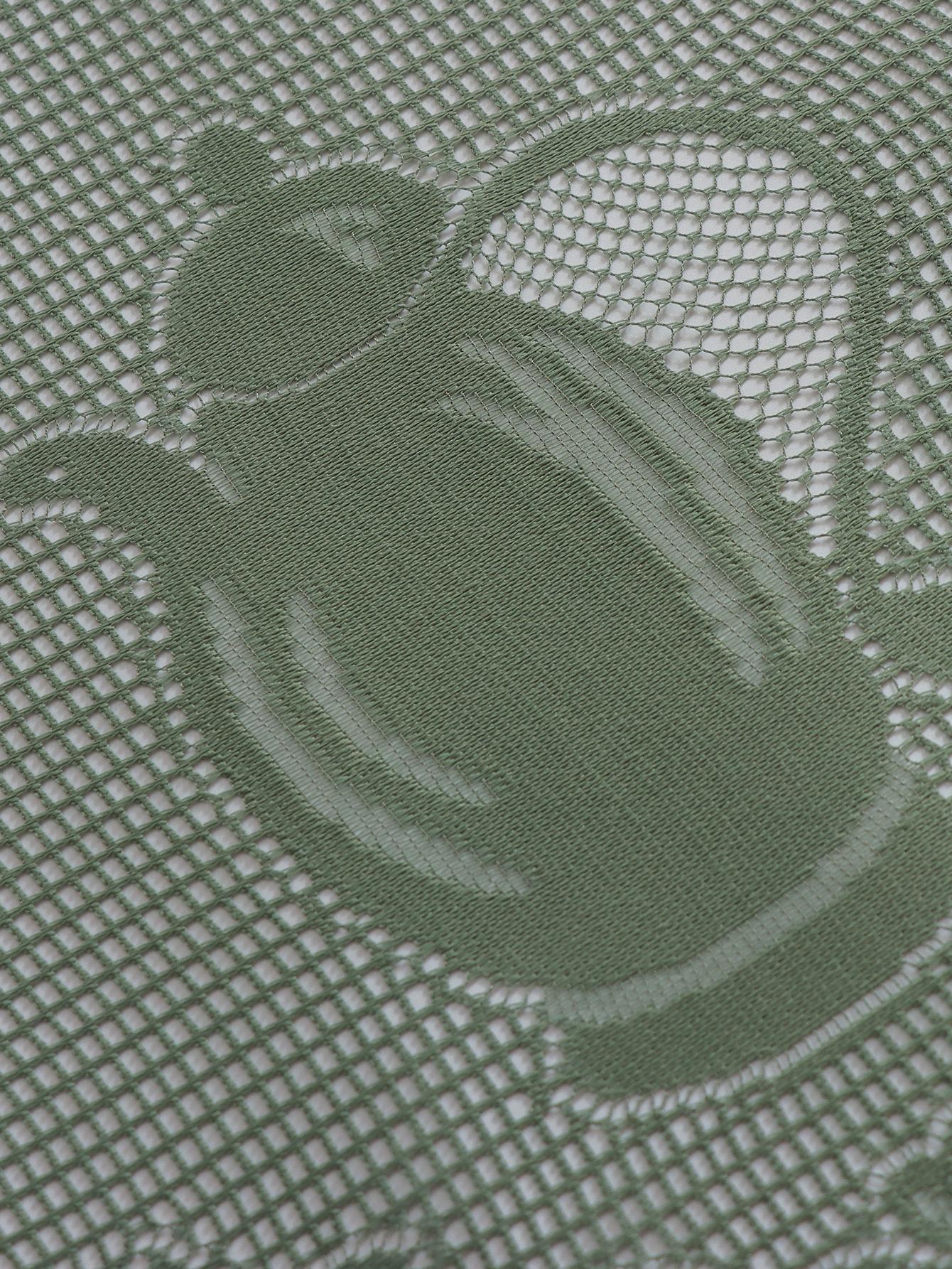 

Зеленые французские полушторы кружевные декоративные шторы шторы блэкаут изогнутые шторы без сверления спальня кухня короткие шторы 150x100cm 1PC зелёный