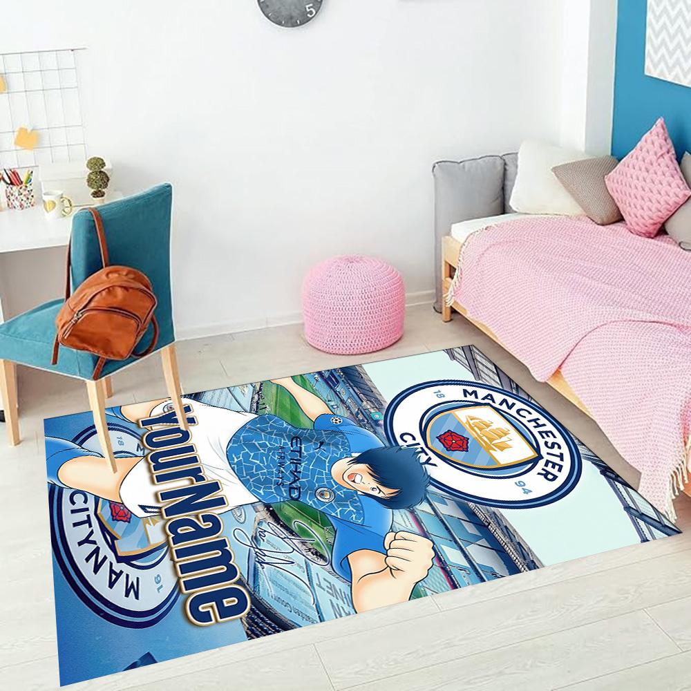 Manchester-stad (19) Personaliseer uw naamkleed, bureaustoelkussen, cadeau voor thuis, slaapkamer, woonkamer.