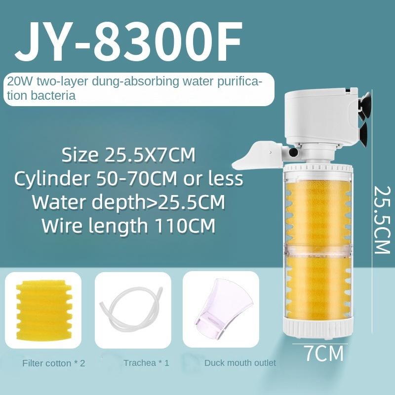 Filtru de acvariu silențios trei într-un echipament de filtrare cu pompă submersibilă încorporată filtru de acvariu